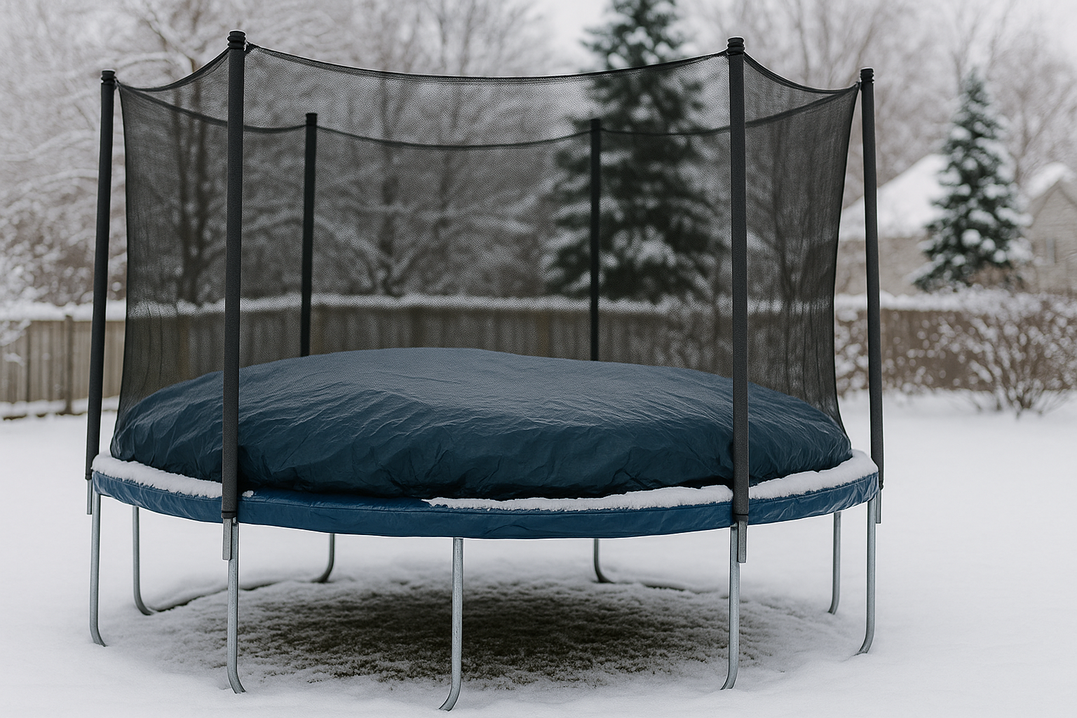 Kako zaščititi trampolin za zimo