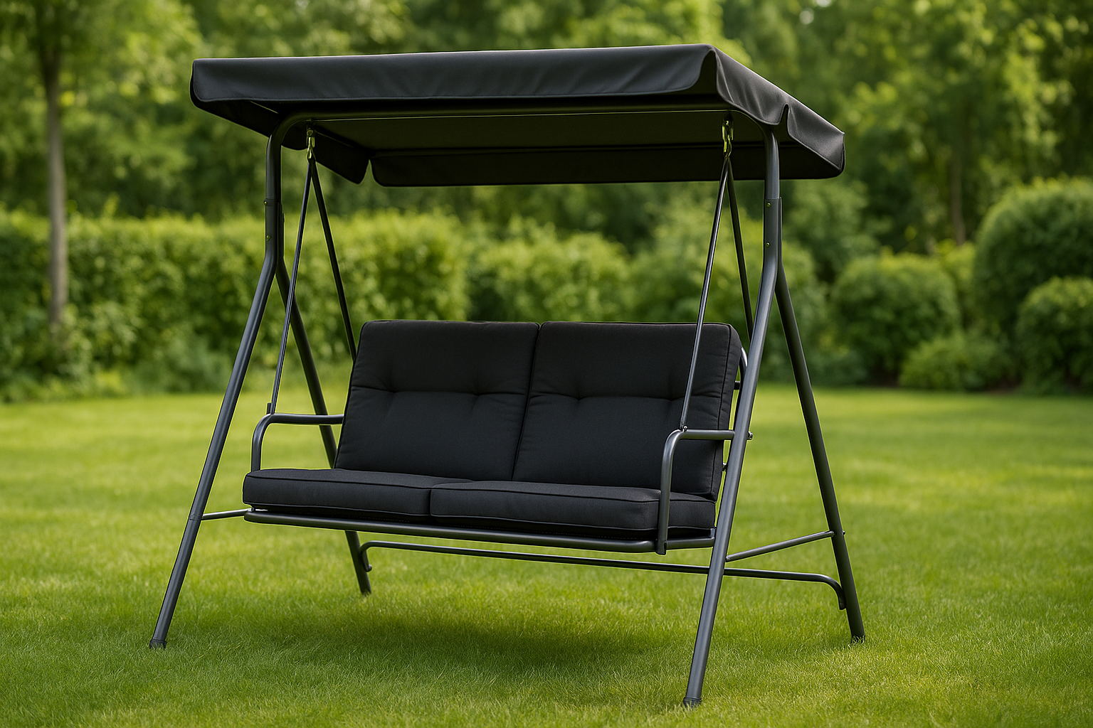 Vrtna kovinska gugalnica: Udobje in estetika