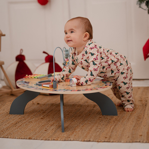 7v1 lesena izobraževalna miza, glasbena, senzorična