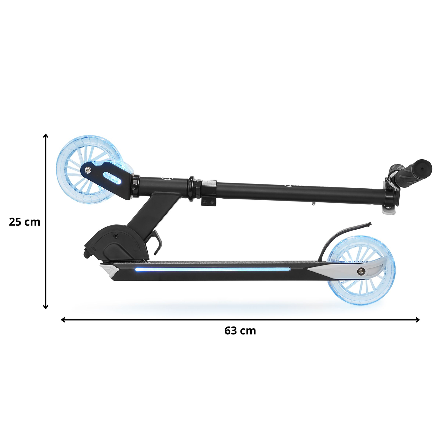 Dvokolesni skuter z zložljivo lučko LED - HyperMotion Ice Flash