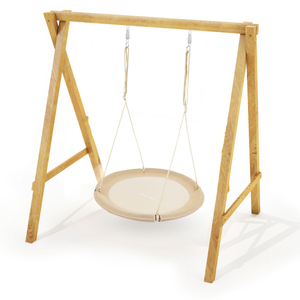 HyperMotion gugalnica štorkljino gnezdo - premer 100 cm, boho bež barva