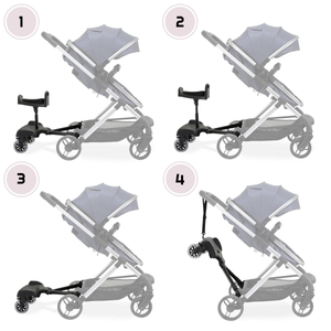 Podaljšek za otroški voziček z nastavljivim sedežem in univerzalnim pritrdilnim sistemom - Moby-System BUGGY2GO