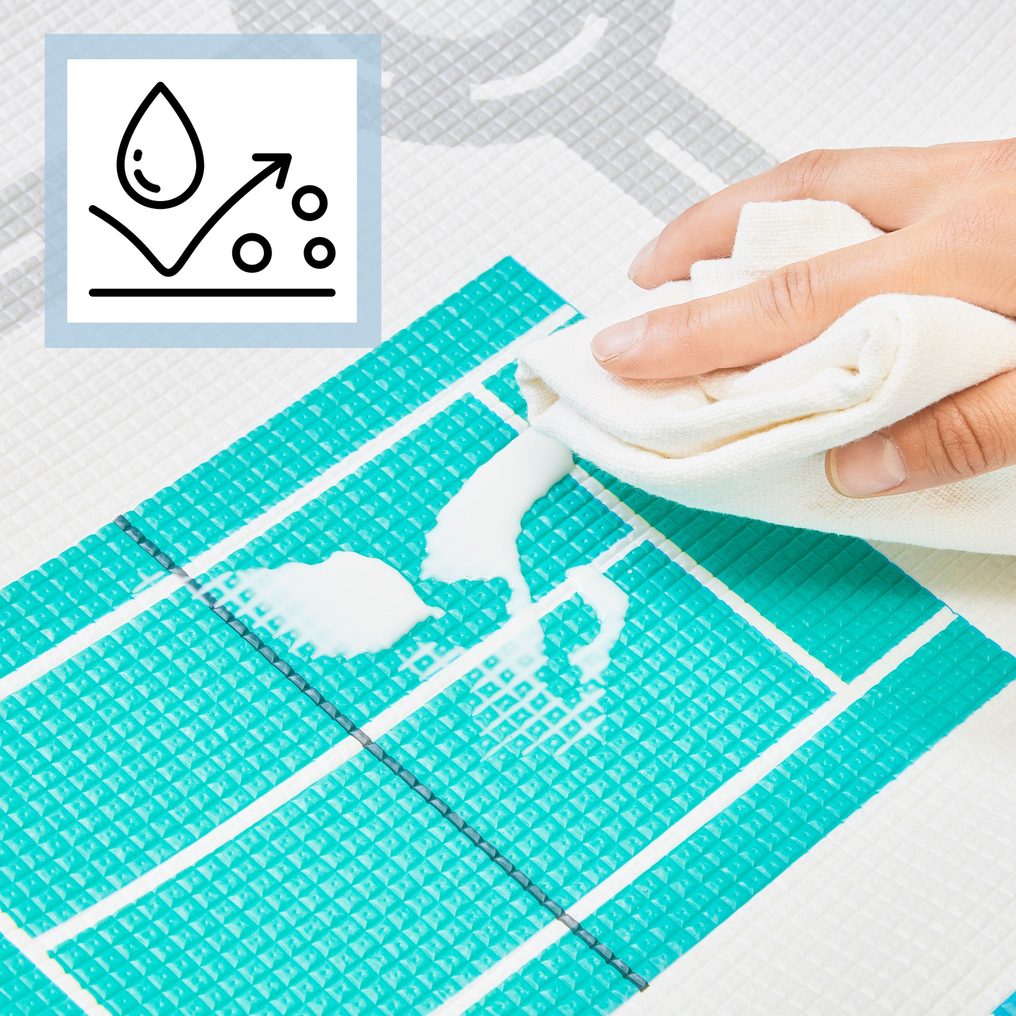 Dvostranska podloga iz pene - pravljična dežela / zimsko mesto