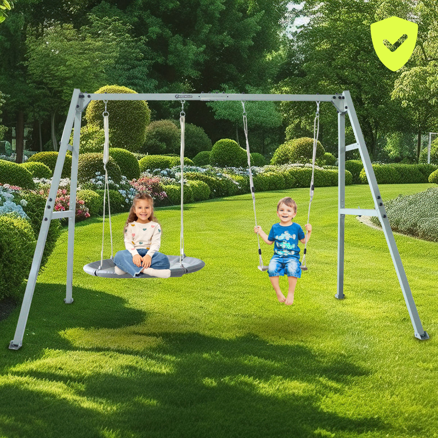 Jekleni okvir za vrtno gugalnico ali visečo mrežo