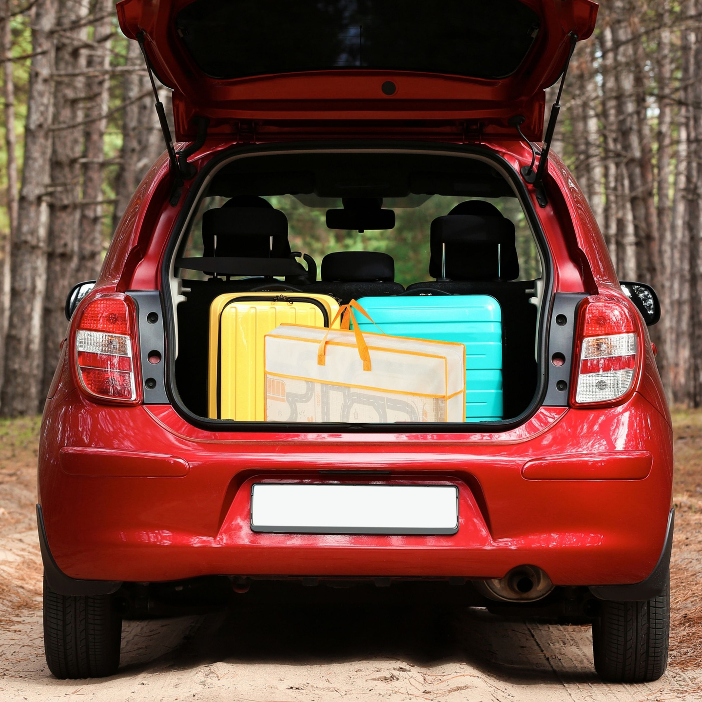 Dvostransko zložljiva penasta podloga 180 x 120 x 1 cm - Magic Forest/Autumn Streets - boho