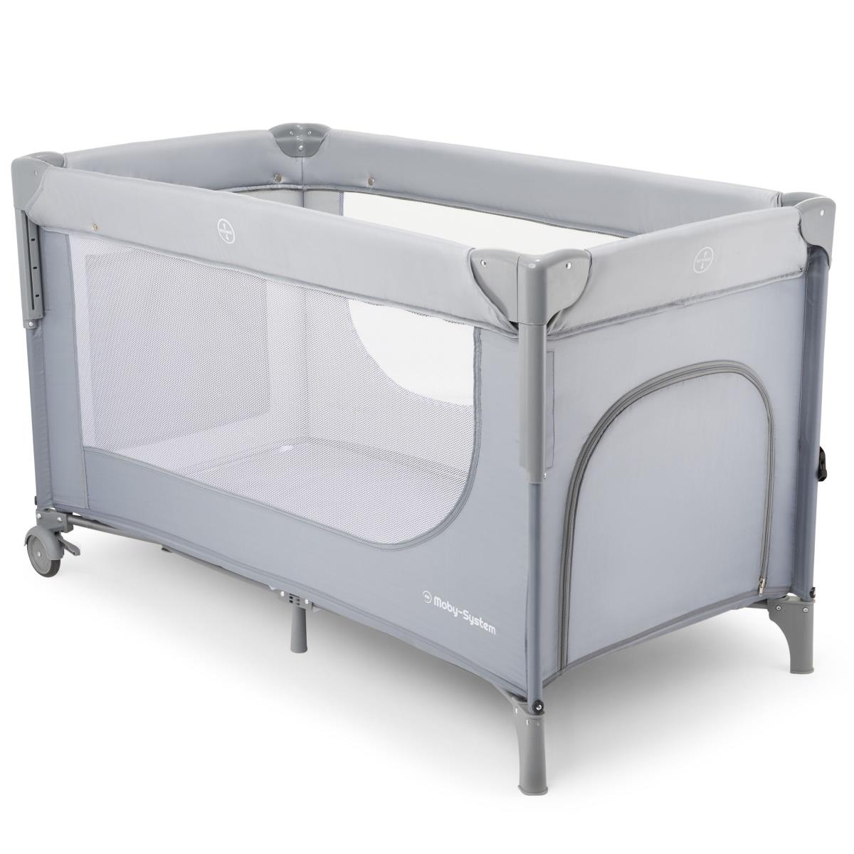 Tesno prenosna otroška posteljica 3 v 1 s previjalno mizo, vzmetnico in torbo za prenašanje