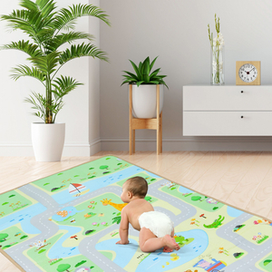 Dvostranska podloga iz pene - gozd na hribu / sončno mesto