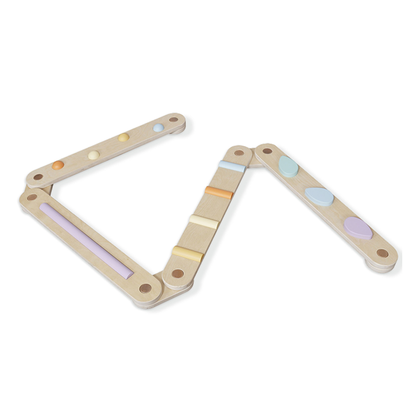 Velika lesena senzorična pot - steza za ravnotežje - 9 elementov