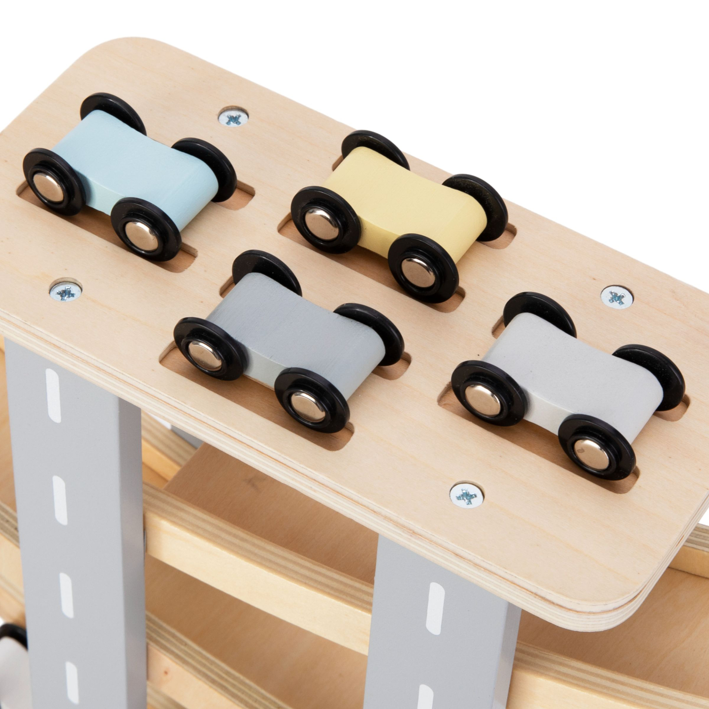 Lesena proga - tobogan za avtomobile - 6 nadstropij