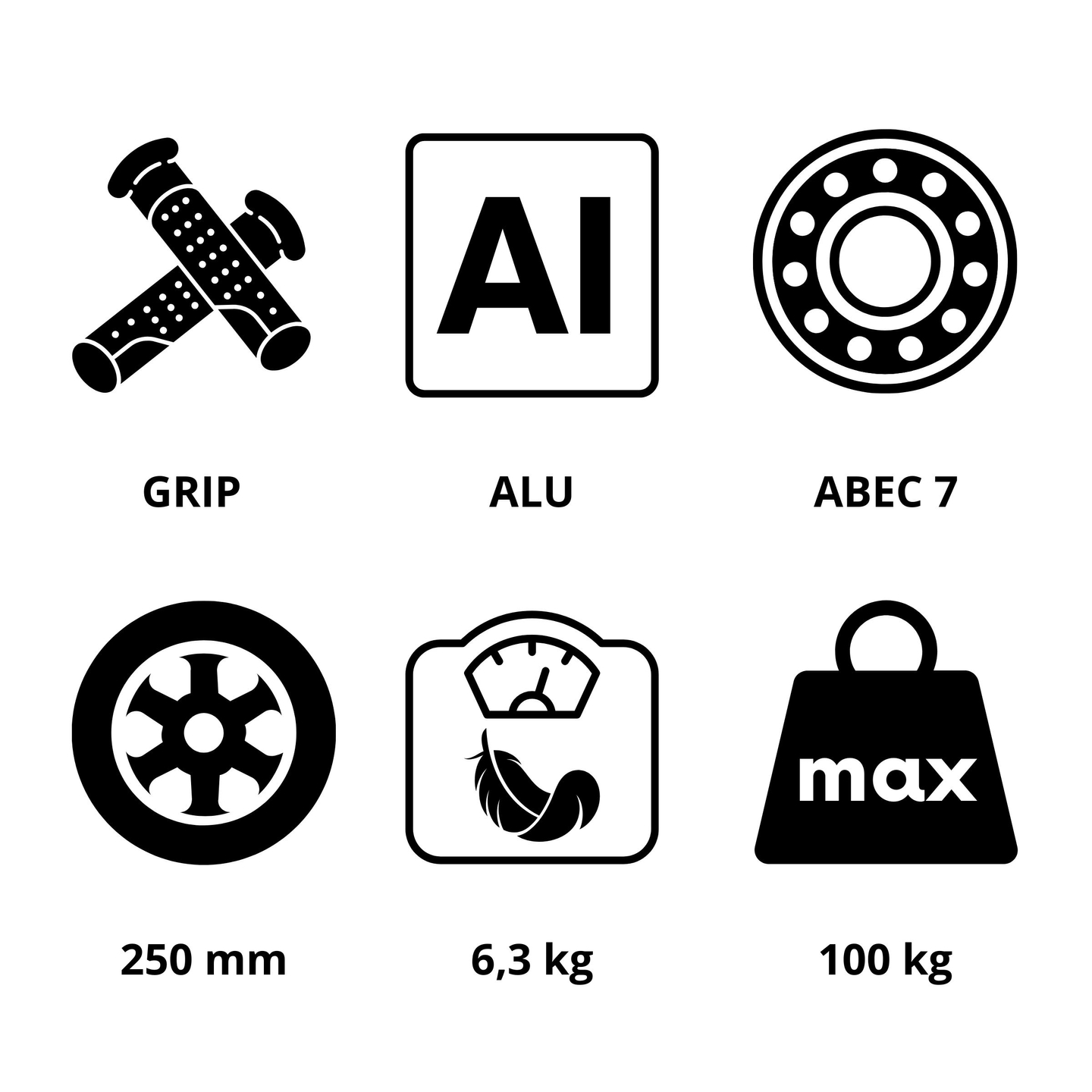 Dvokolesni mestni skuter HONEYBEE Blue HyperMotion 100kg - polni aluminij, velika kolesa 250mm