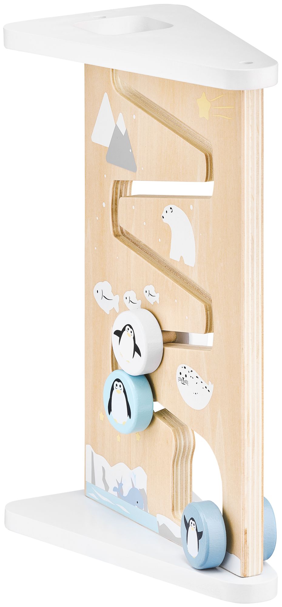 Lesena obojestranska senzorična manipulativna tabla