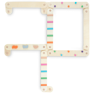 Lesena steza za ravnotežje - senzorična pot - 14 elementov