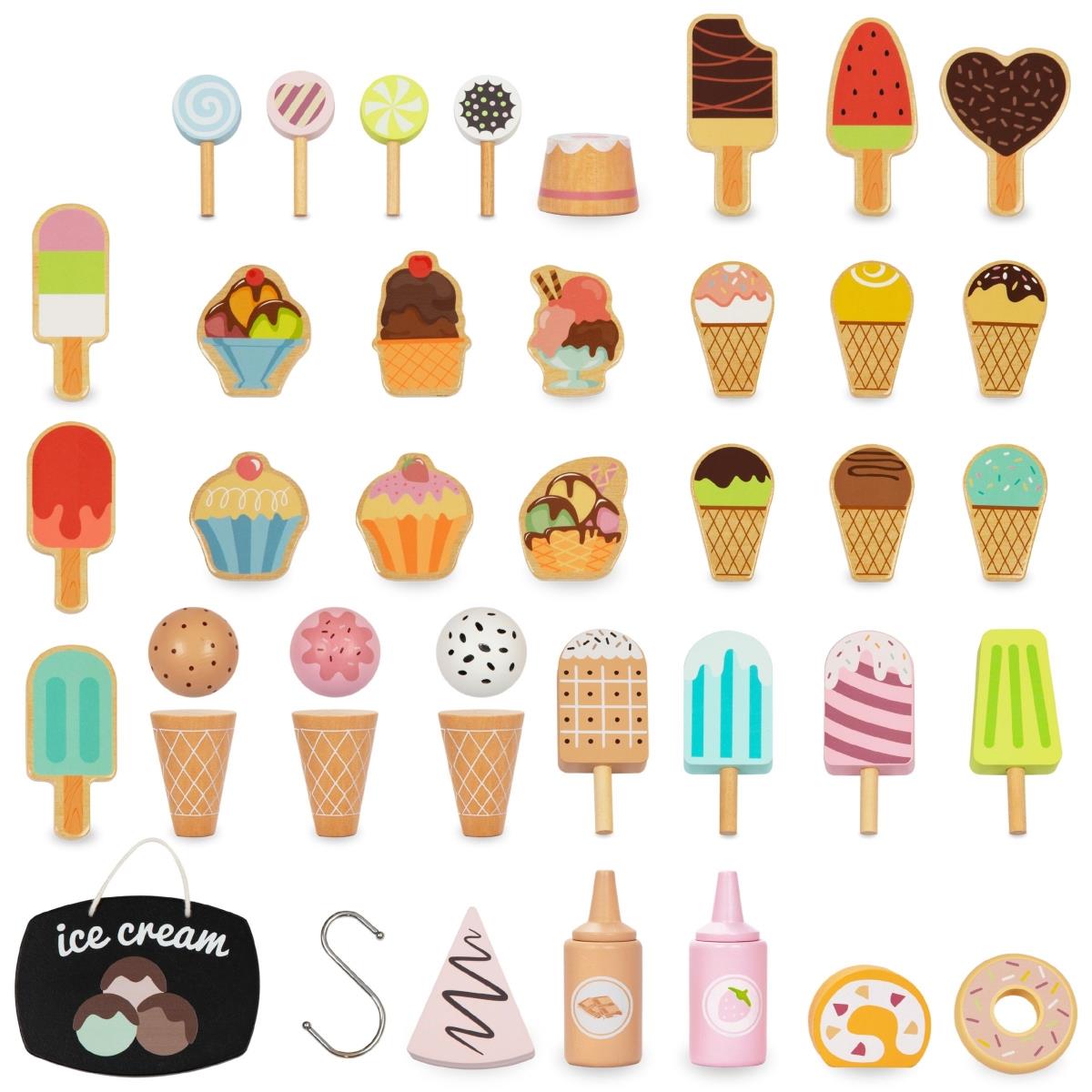 Lesena sladoledarna na kolesih - voziček za sladoled