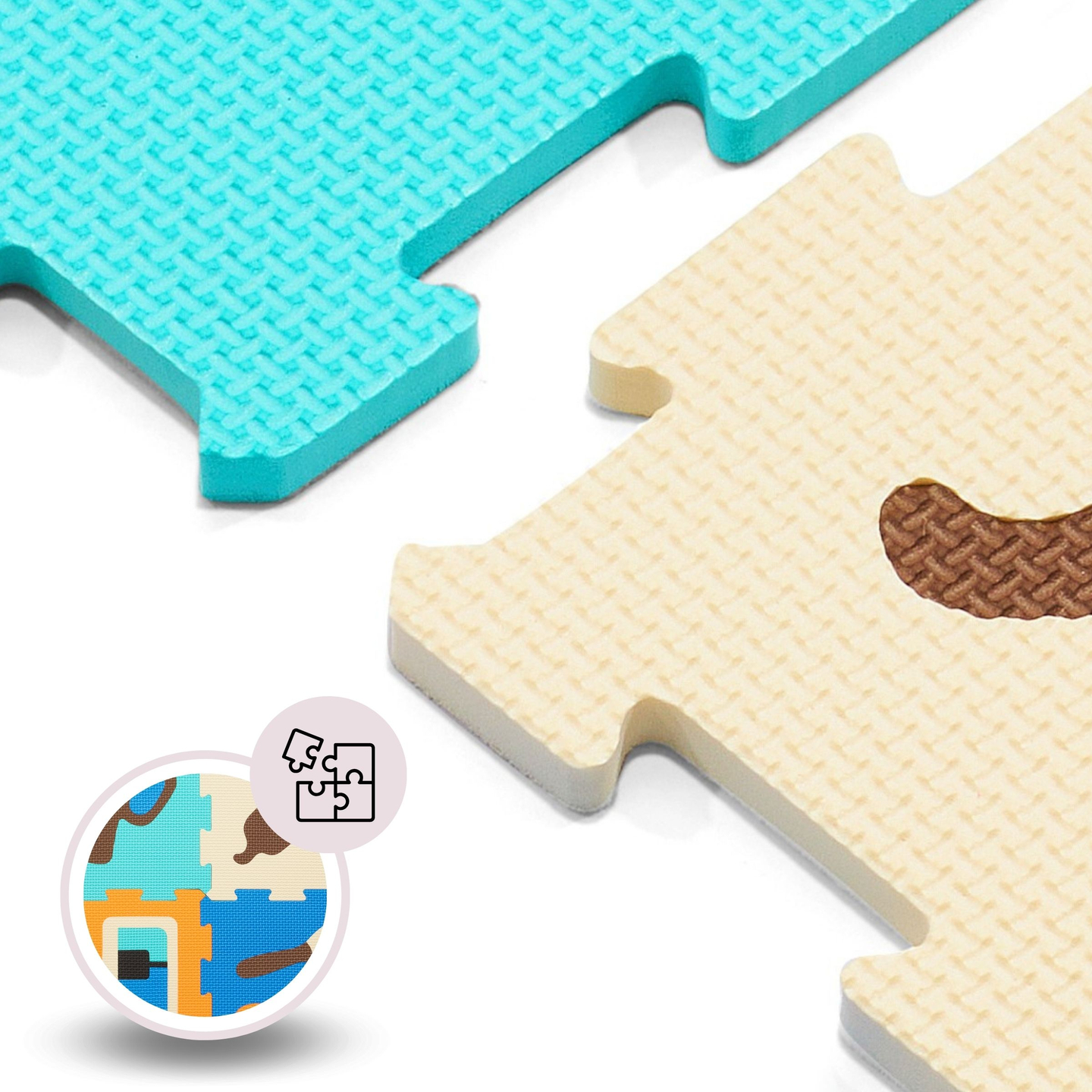 Izobraževalna penasta podloga za sestavljanke 90 x 90 x 1cm - EVA pena - oblika: instrumenti