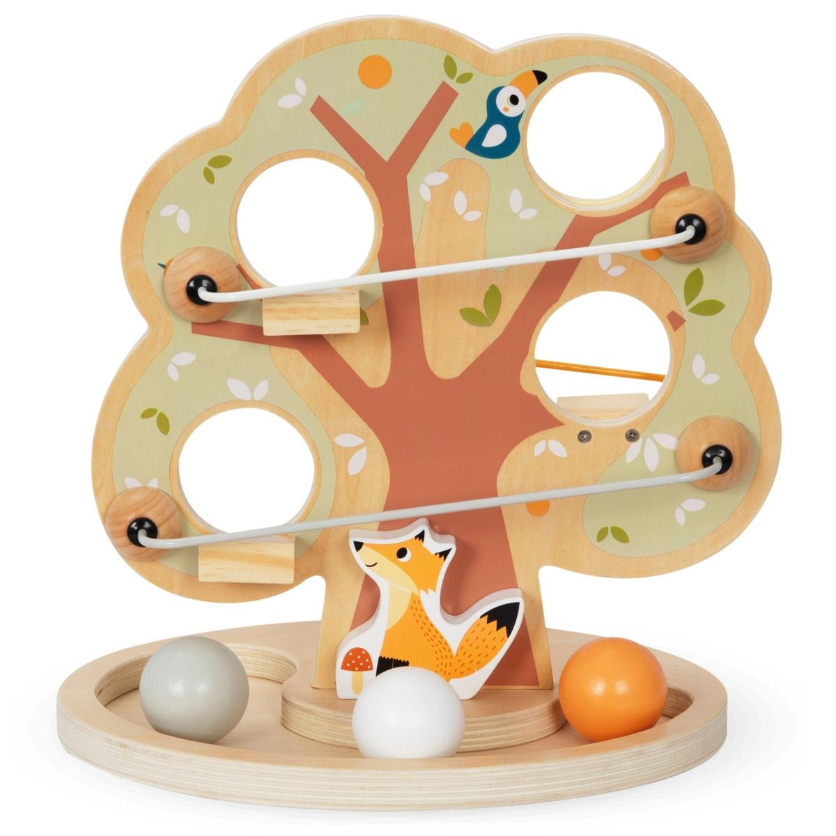 Lesena kroglica za drsenje - Zeleno drevo