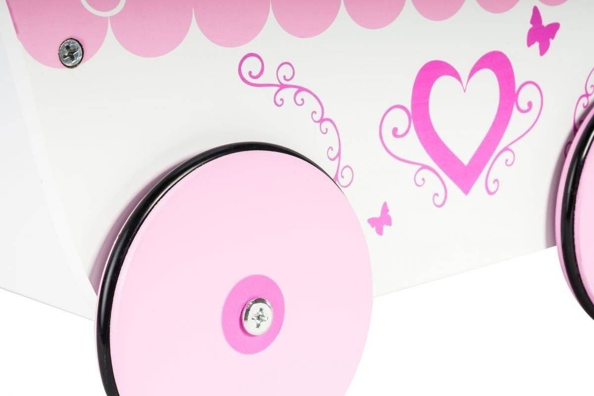 Leseni voziček za lutke