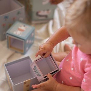 Stolp sestavljanke za otroke 10 kosov - številke in živali