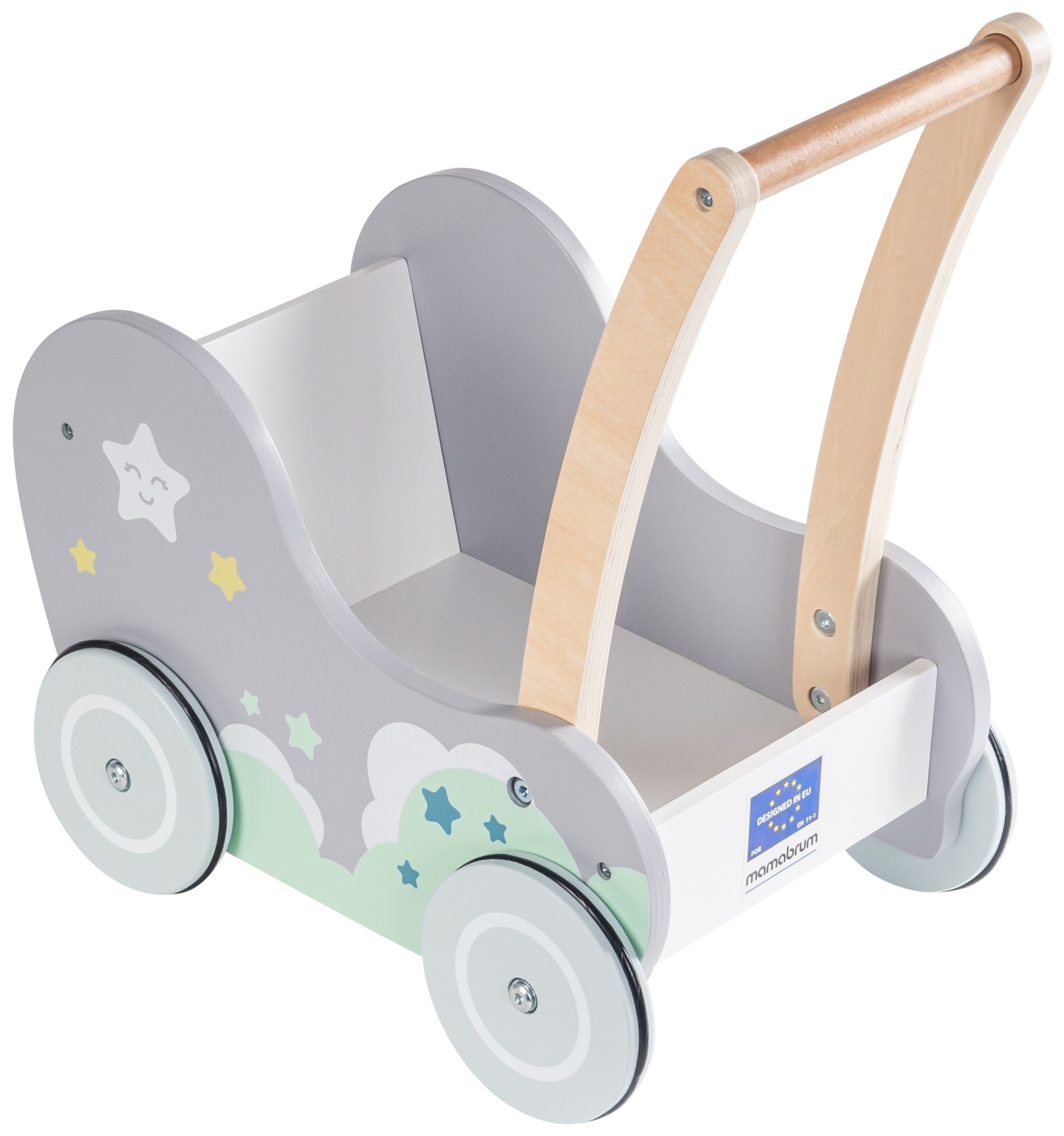 Dobranocka - leseni otroški voziček Walker