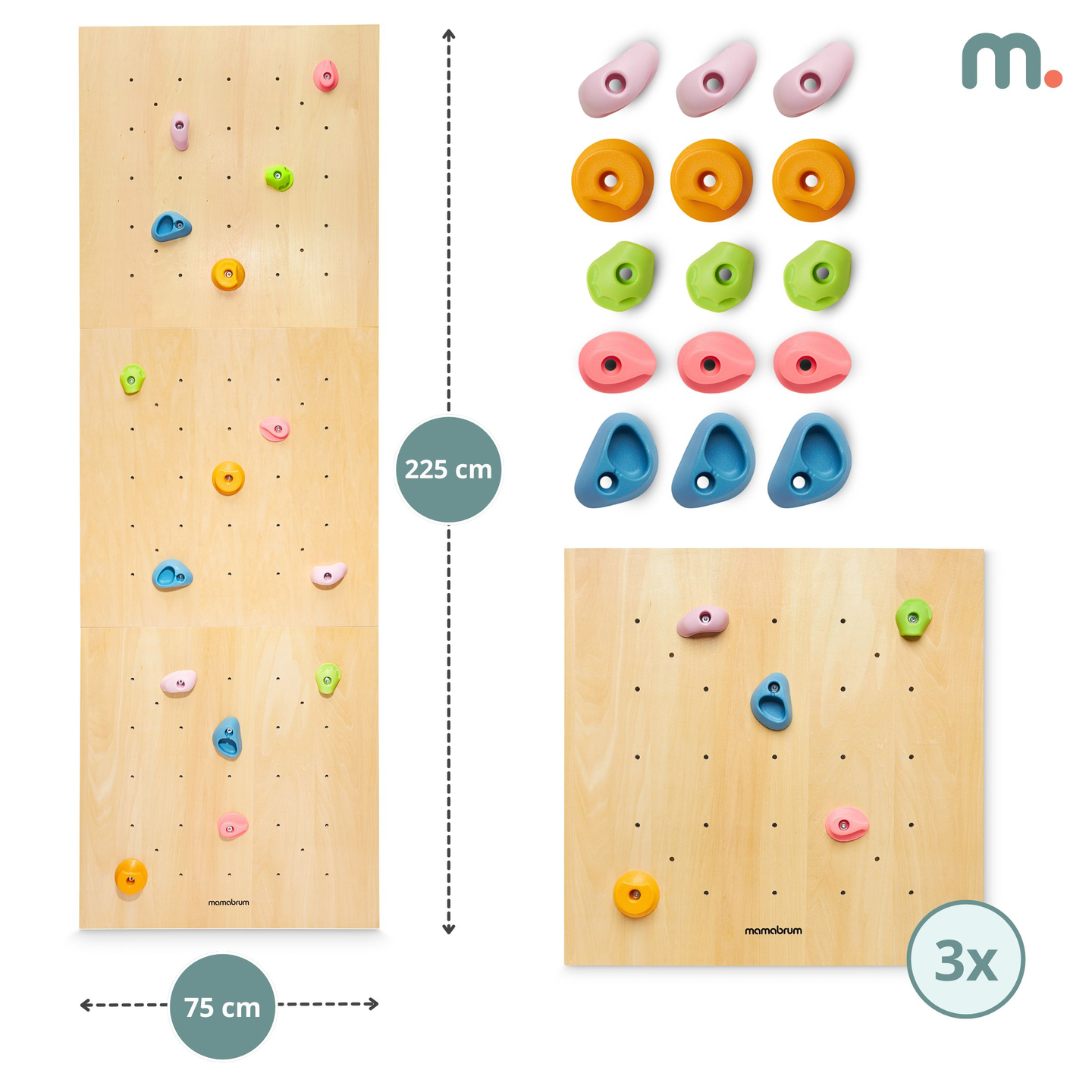 Lesena plezalna stena za otroke