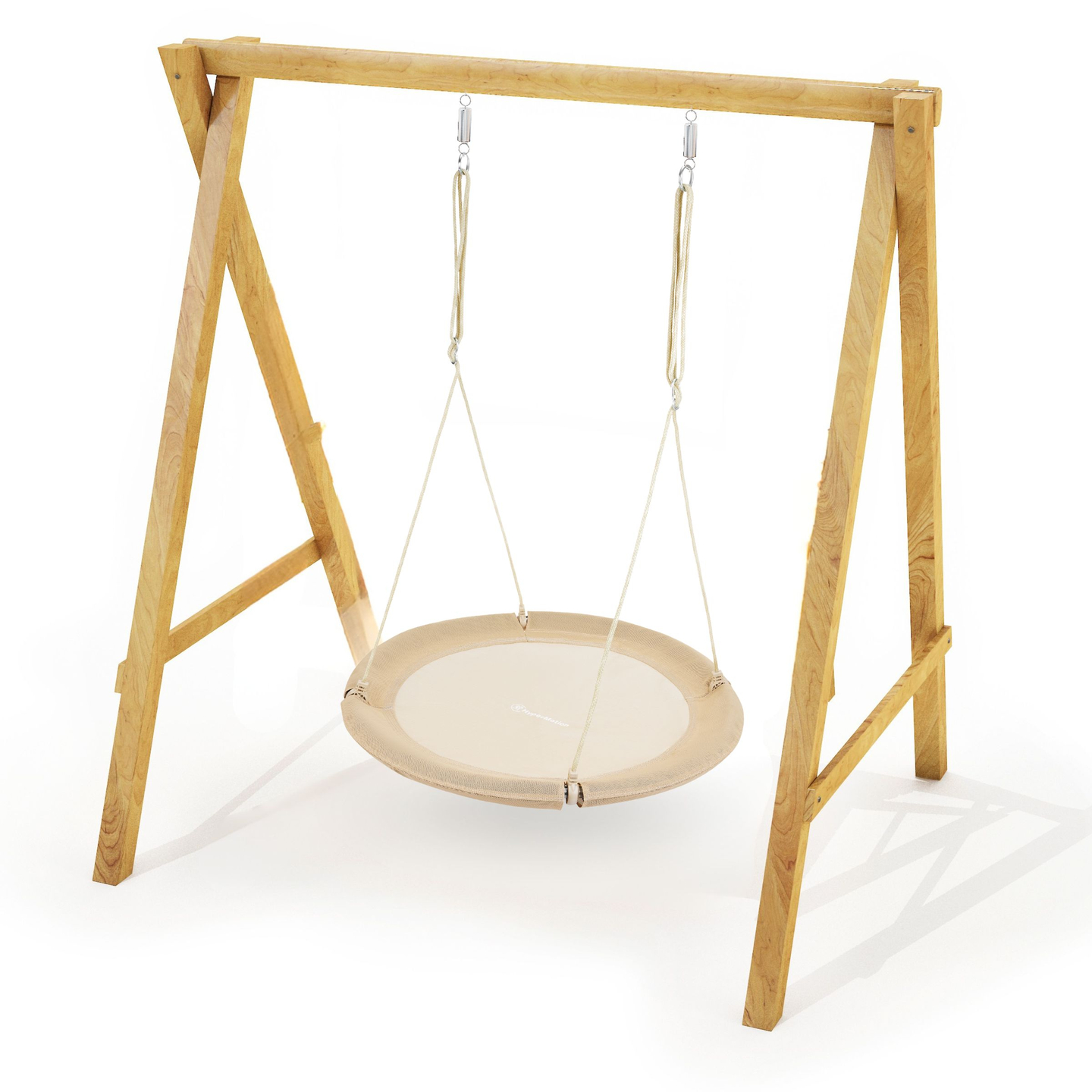 HyperMotion gugalnica štorkljino gnezdo - premer 100 cm, boho bež barva