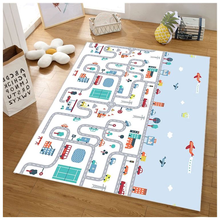 Dvostranska penasta podloga XXL - zvitek 2 CM (cesta in cikcak)