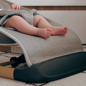 Gugalni stol 2 v 1 Moby-Sistem LILY - siva