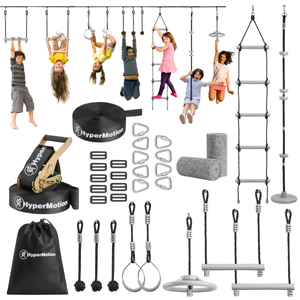 Nindža proga z ovirami za otroke - HyperMotion slackline set - 10 ovir