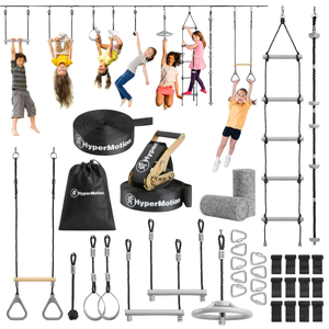 Nindža proga z ovirami za otroke - HyperMotion slackline set - 9 ovir