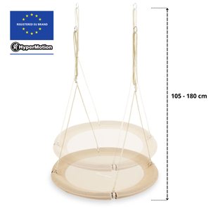 HyperMotion gugalnica štorkljino gnezdo - premer 100 cm, boho bež barva