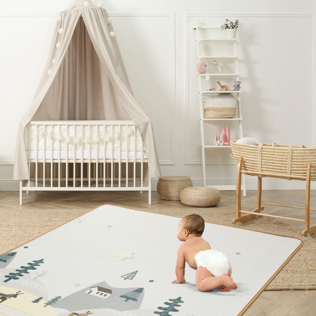 Dvostranska podloga iz pene XXL - zvitek 1 CM (gozd in gore)