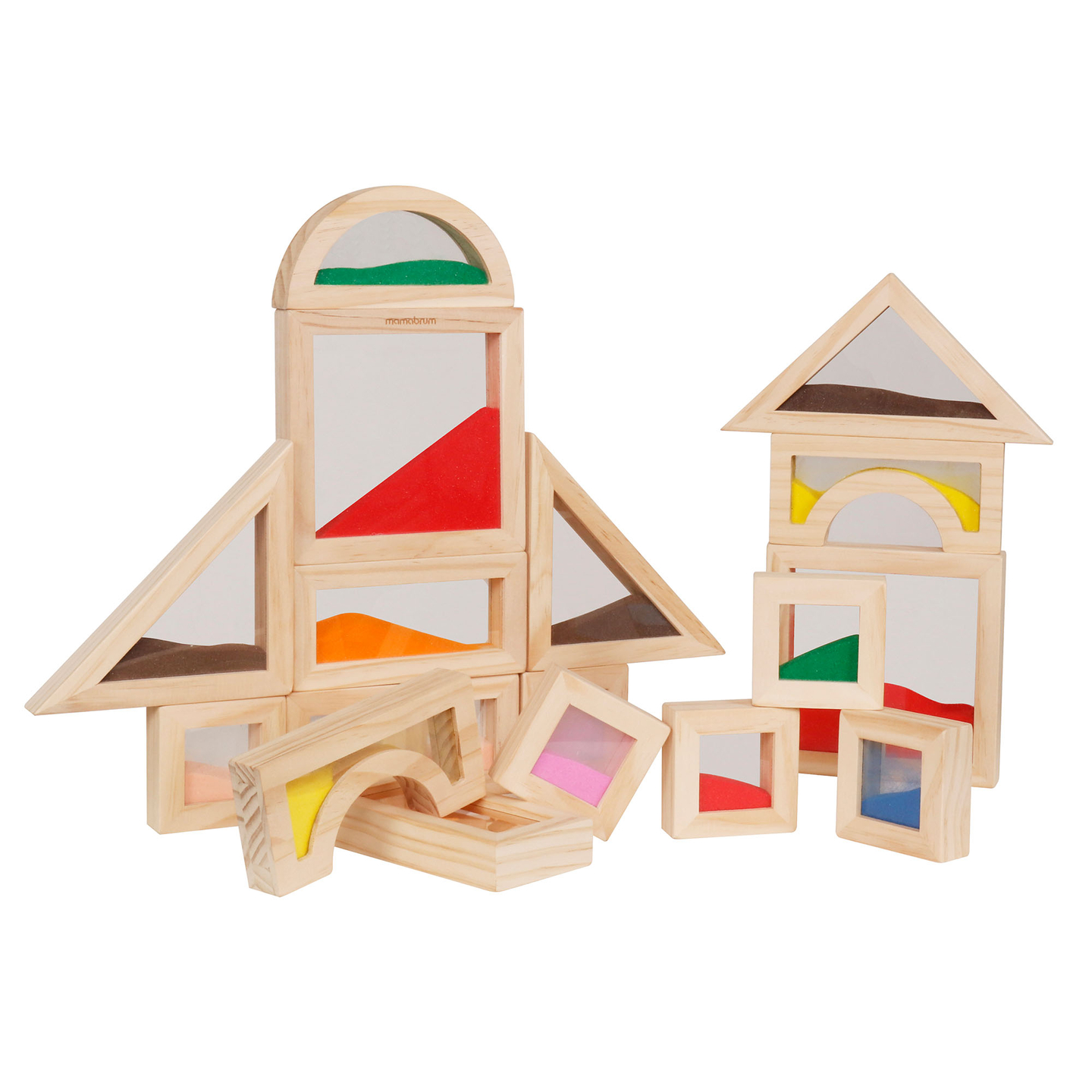 Leseni senzorični bloki - 18 kosov