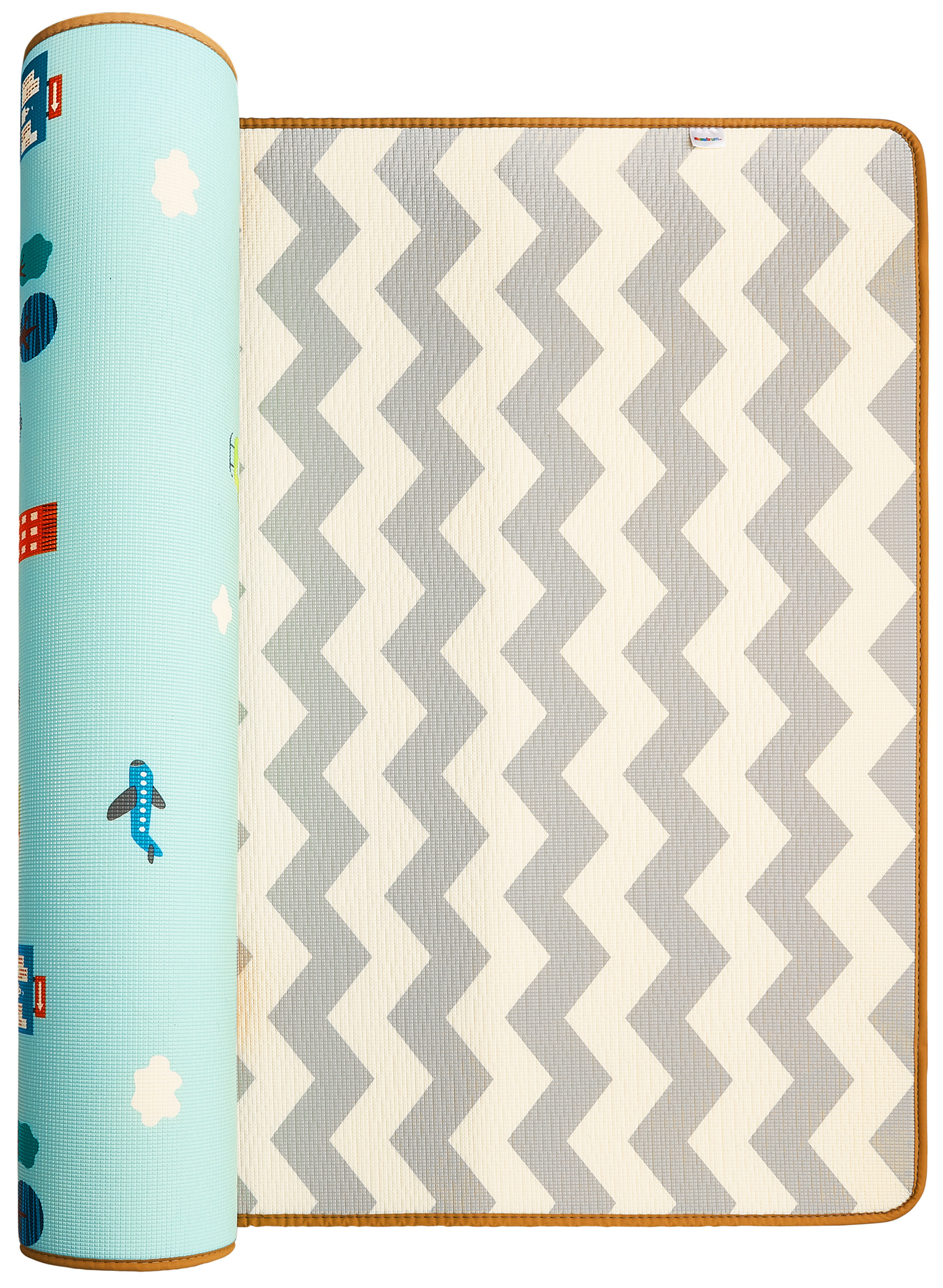 Dvostranska penasta podloga XXL - zvitek 2 CM (cesta in cikcak)