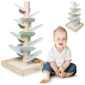 Leseni kulodrom - zvočno drevo s kroglicami