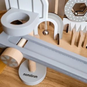 Leseni domino bloki - proga z ovirami - 48 elementov