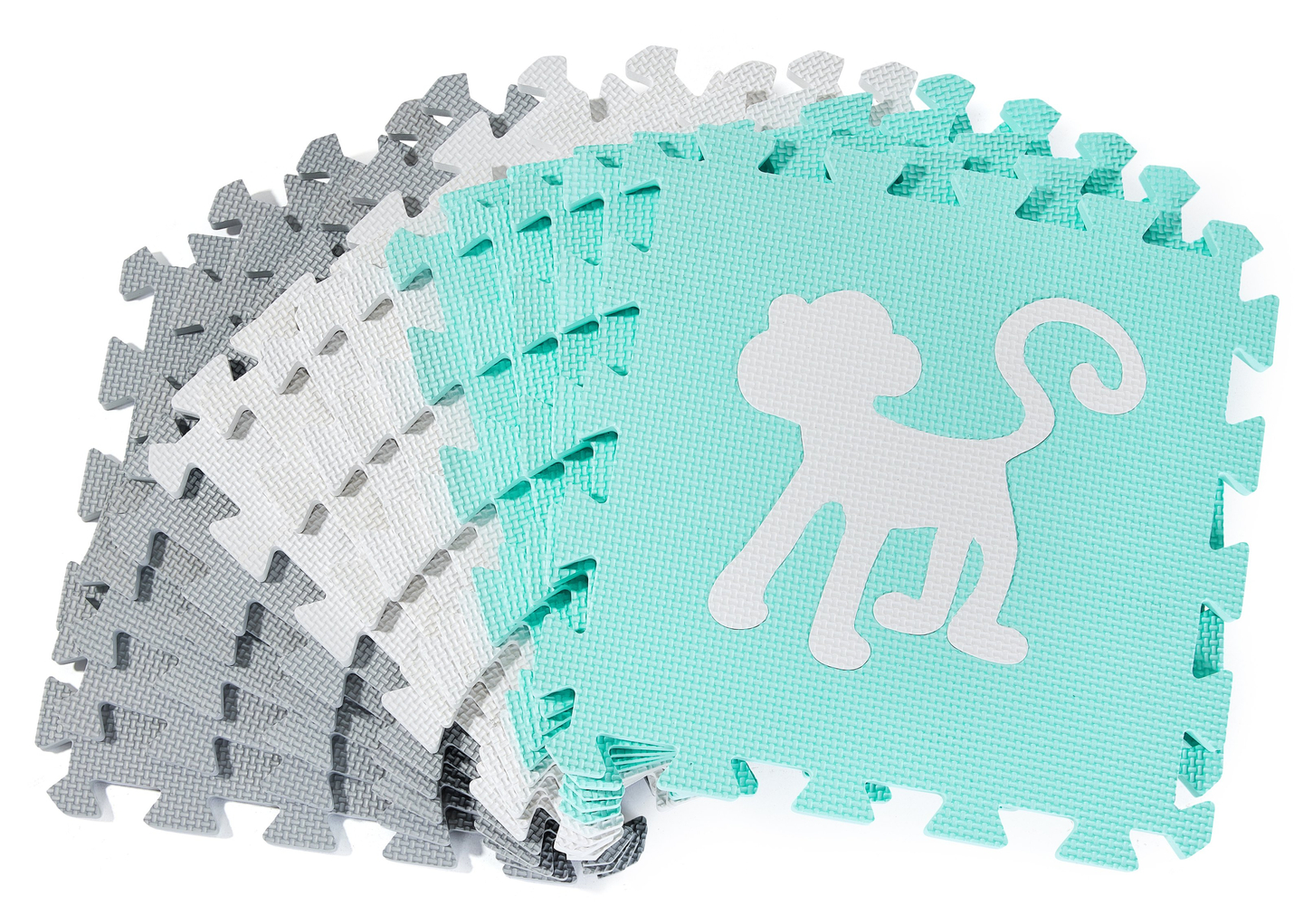 Podloga iz pene XL 150 x 150 x 1cm z robom - EVA pena - meta