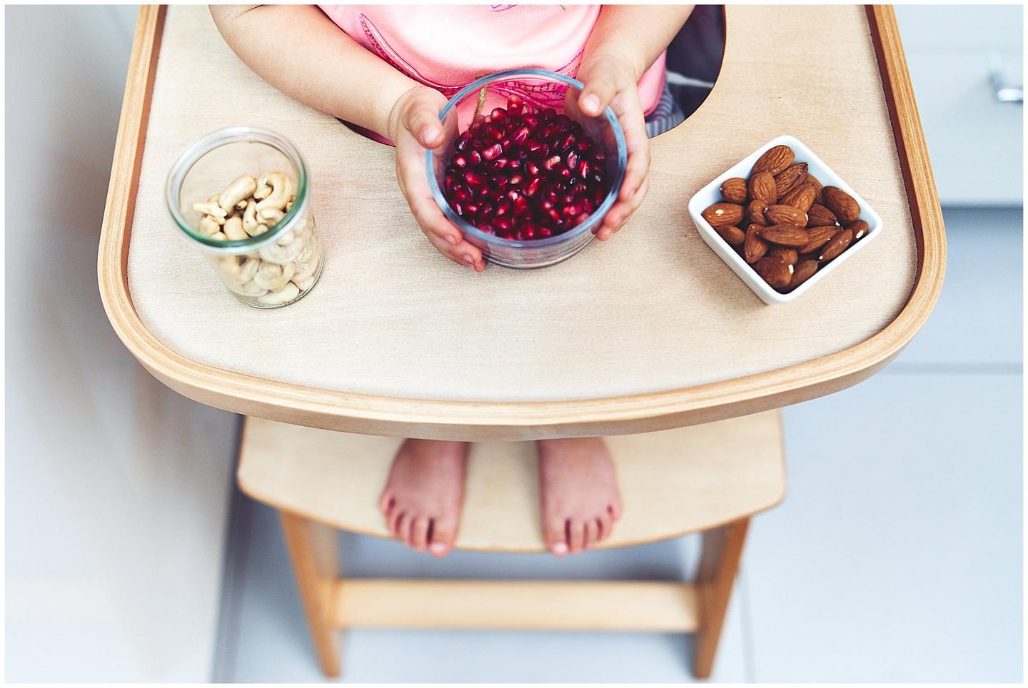 Lesen stol za hranjenje Moby-System WOODY - barva naravnega lesa