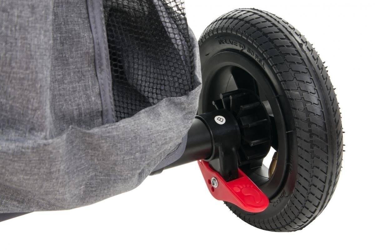 Tobi Velar tricikel + dežna folija - siva