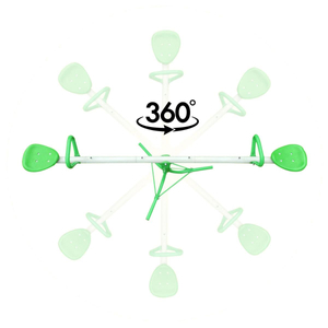 Vrtna gugalnica 2 v 1, ravnotežna gred za 2 osebi s 360-stopinjskim vrtiljakom