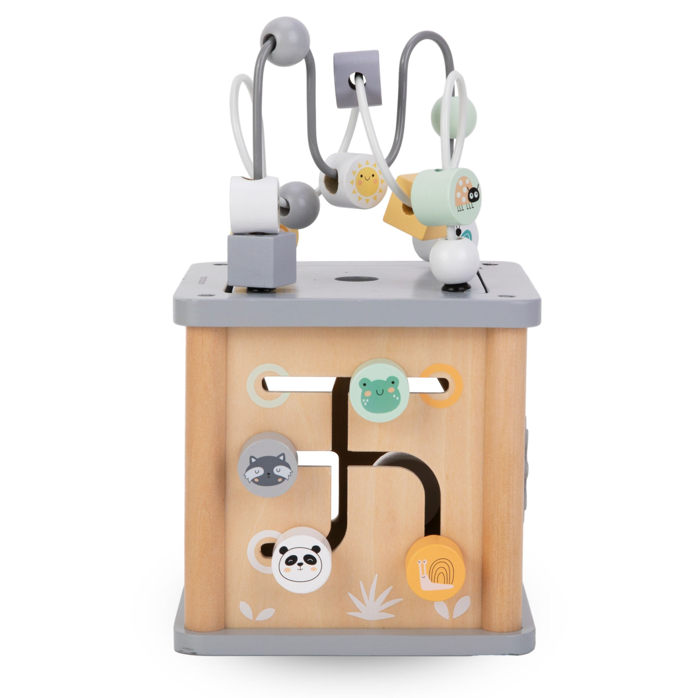 Montessori lesena izobraževalna kocka - motorična zanka