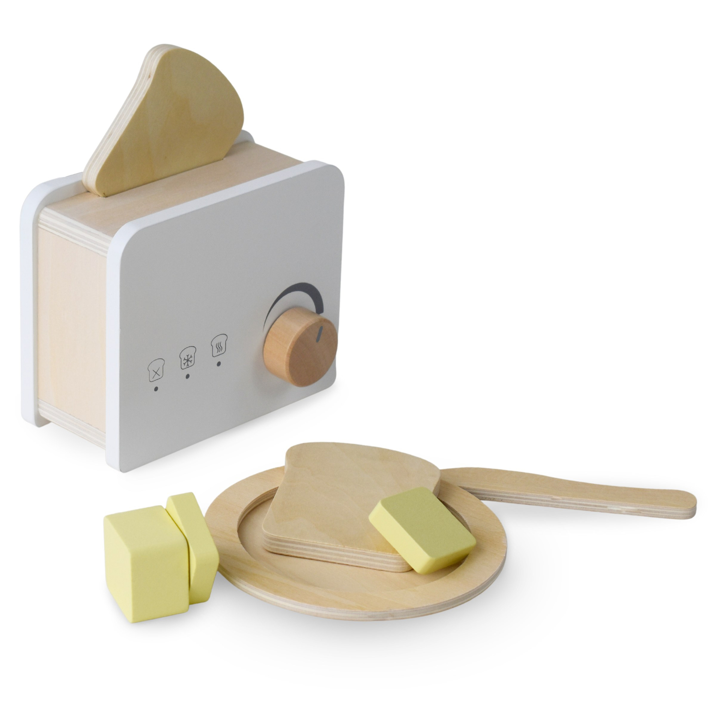 Leseni opekač kruha z dodatki