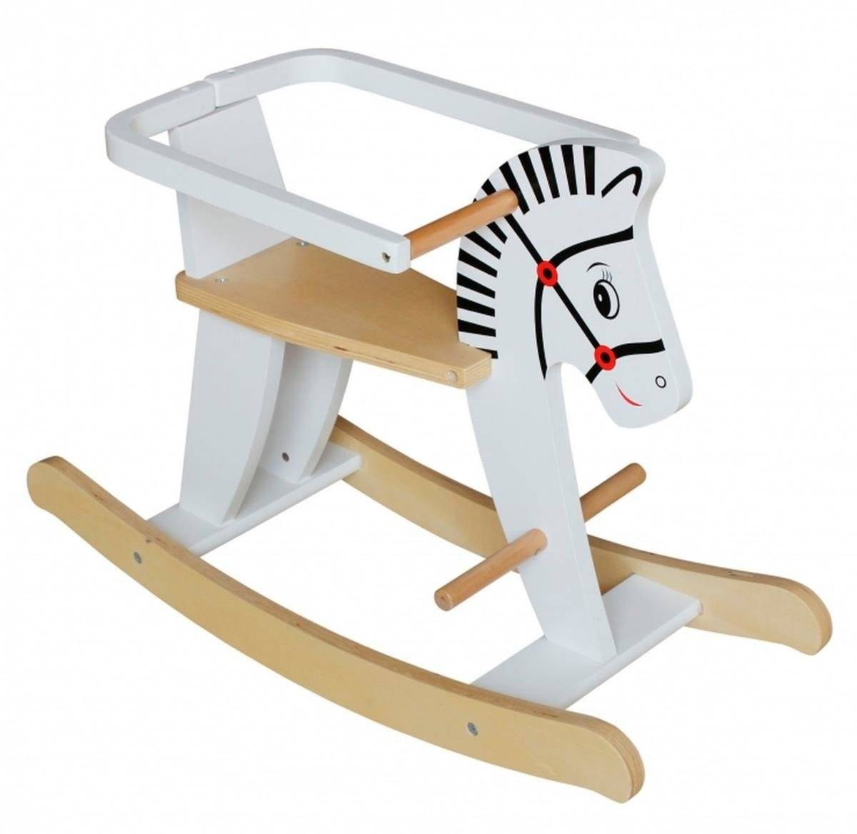 Leseni gugalni konj z ograjo K11