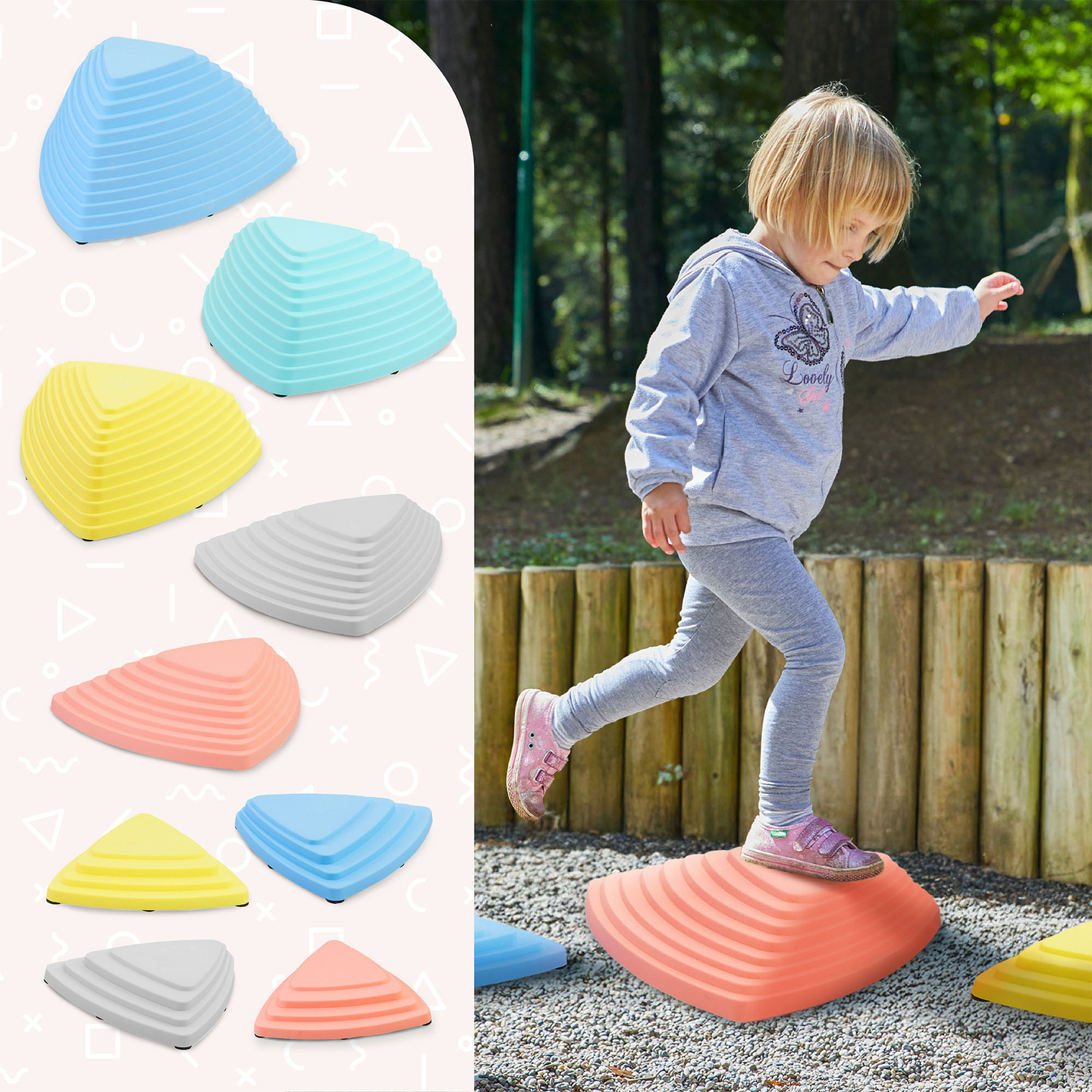 Pisani balansirni kamni - 9 kosov