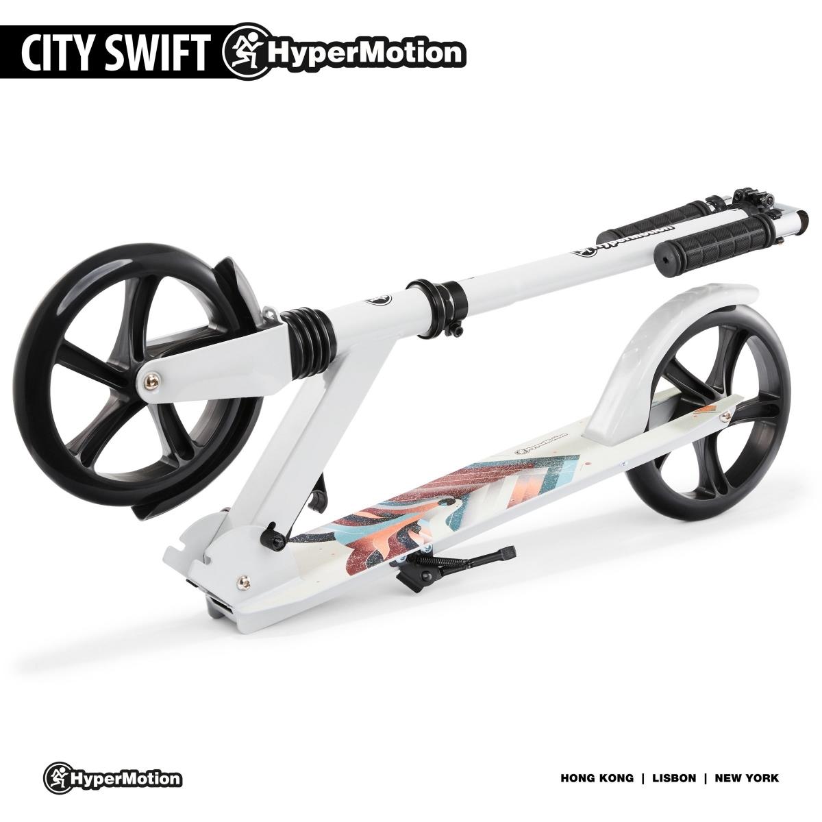 Dvokolesni skuter za mlajše odrasle - z amortizerjem - Hypermotion CITY SWIFT Winter Fox - 100 kg