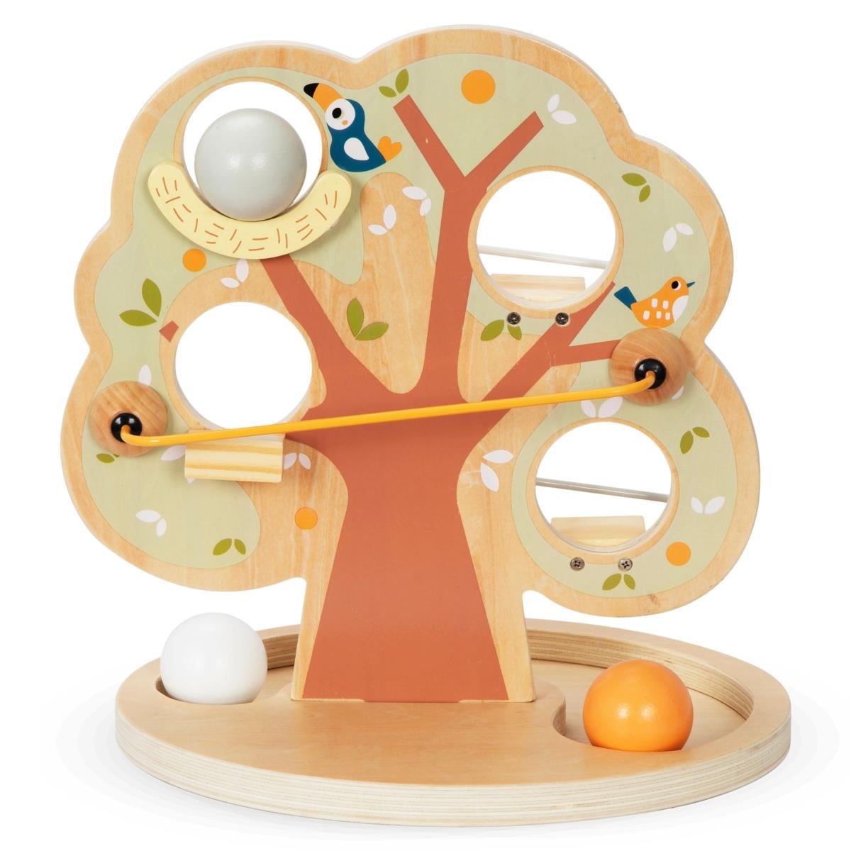 Lesena kroglica za drsenje - Zeleno drevo