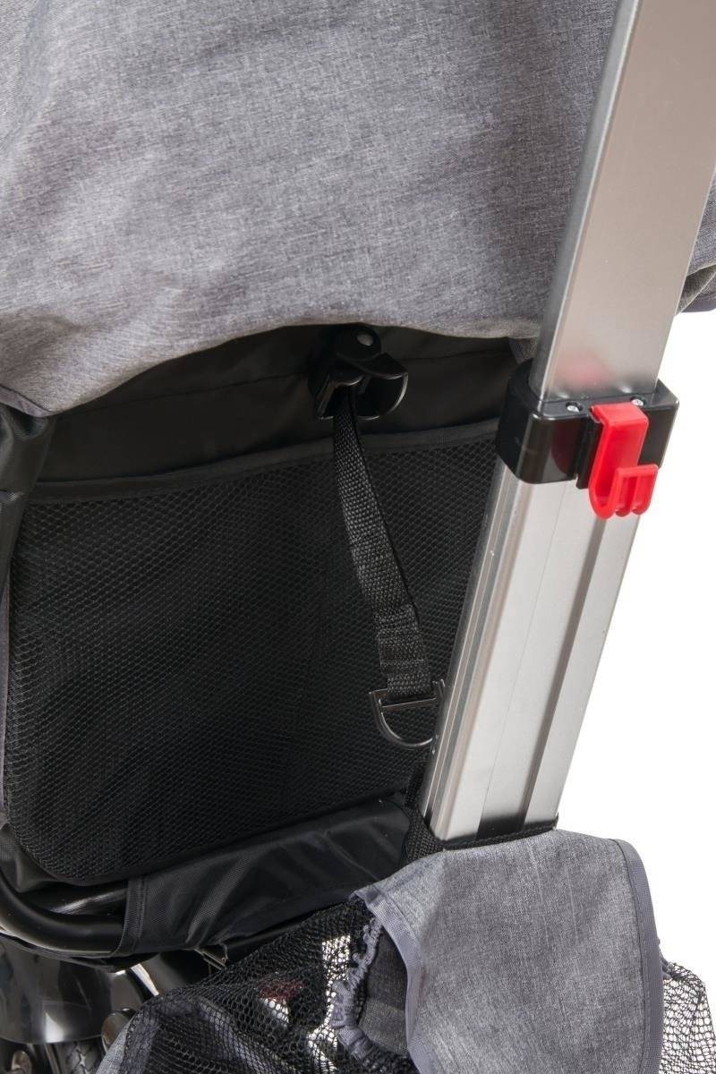 Tobi Velar tricikel + dežna folija - siva