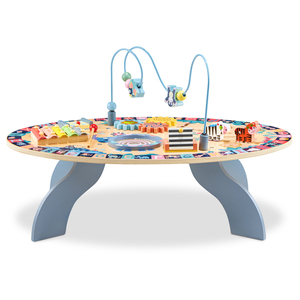 7v1 lesena izobraževalna miza, glasbena, senzorična