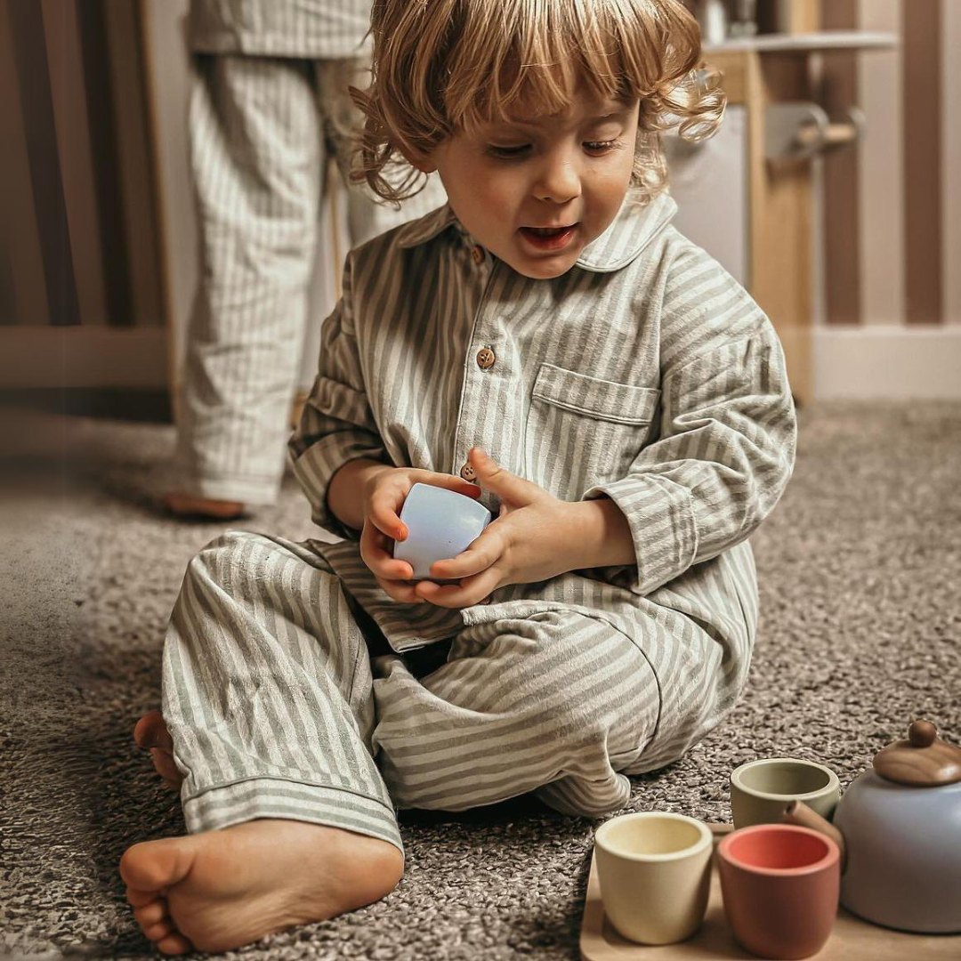 Lesen čajni set s pladnjem - 7 kosov