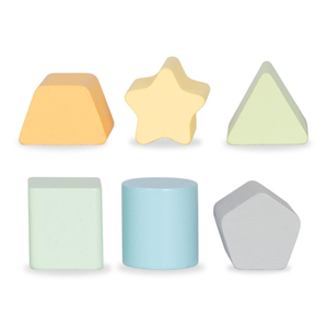 Lesena hojica 2 v 1 z izobraževalno funkcijo kocke, naravna