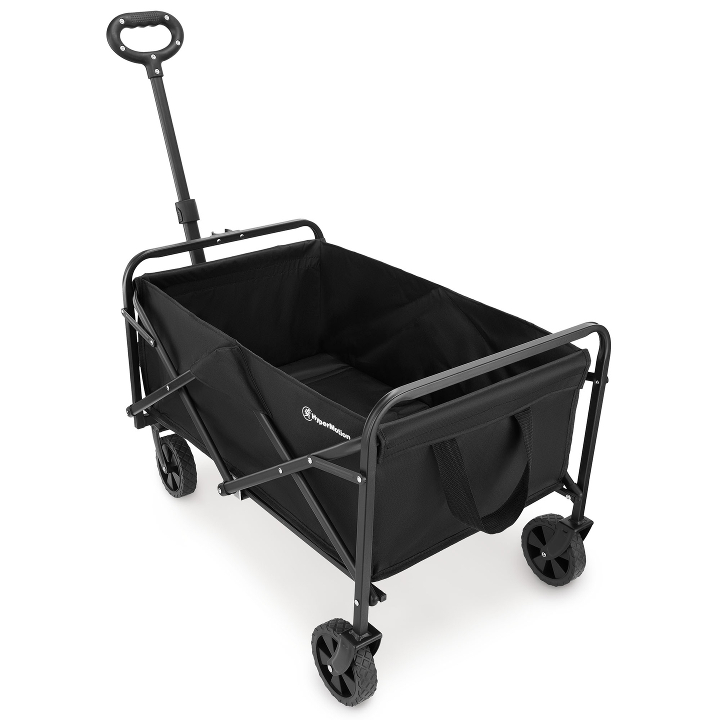 HyperMotion zložljiv invalidski voziček za plažo - črn, 80 kg