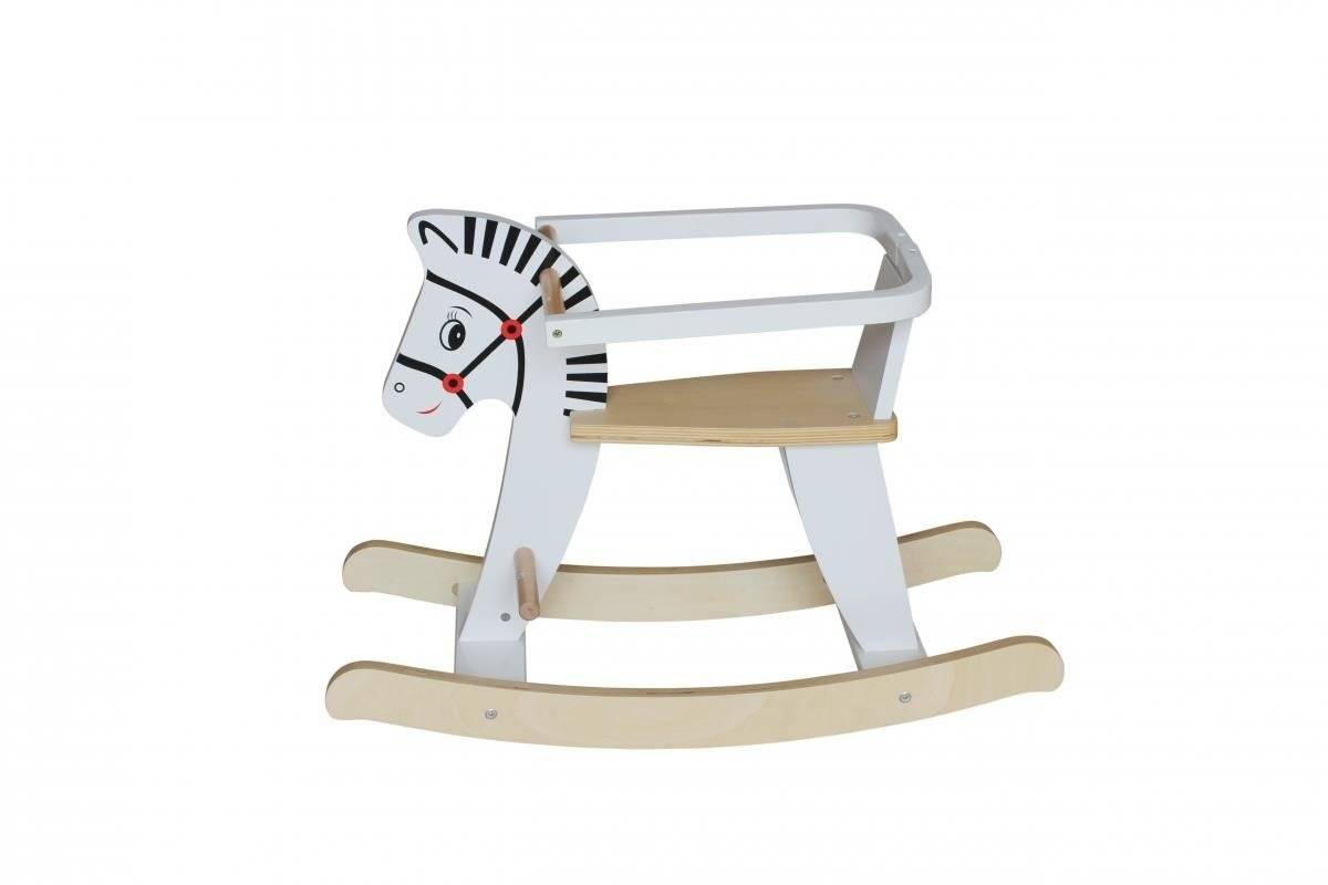 Leseni gugalni konj z ograjo K11